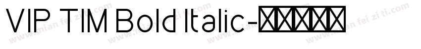 VIP TIM Bold Italic字体转换
